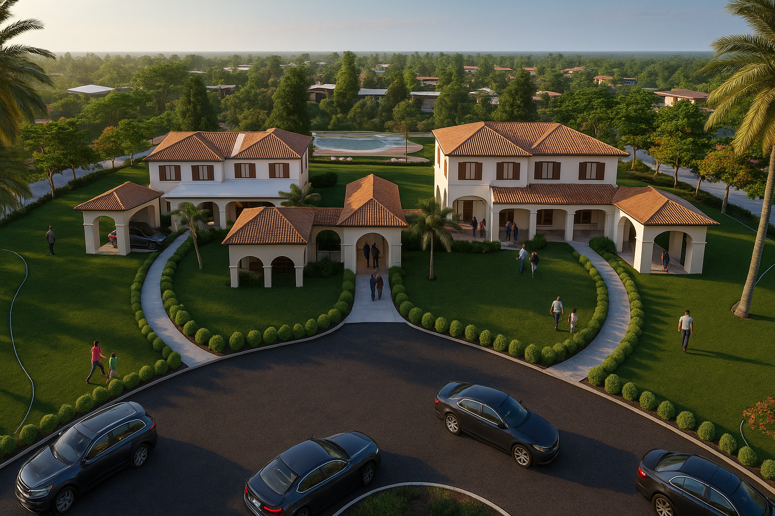 Farmora Clubhouse Exterior - Luxury Amenity Building