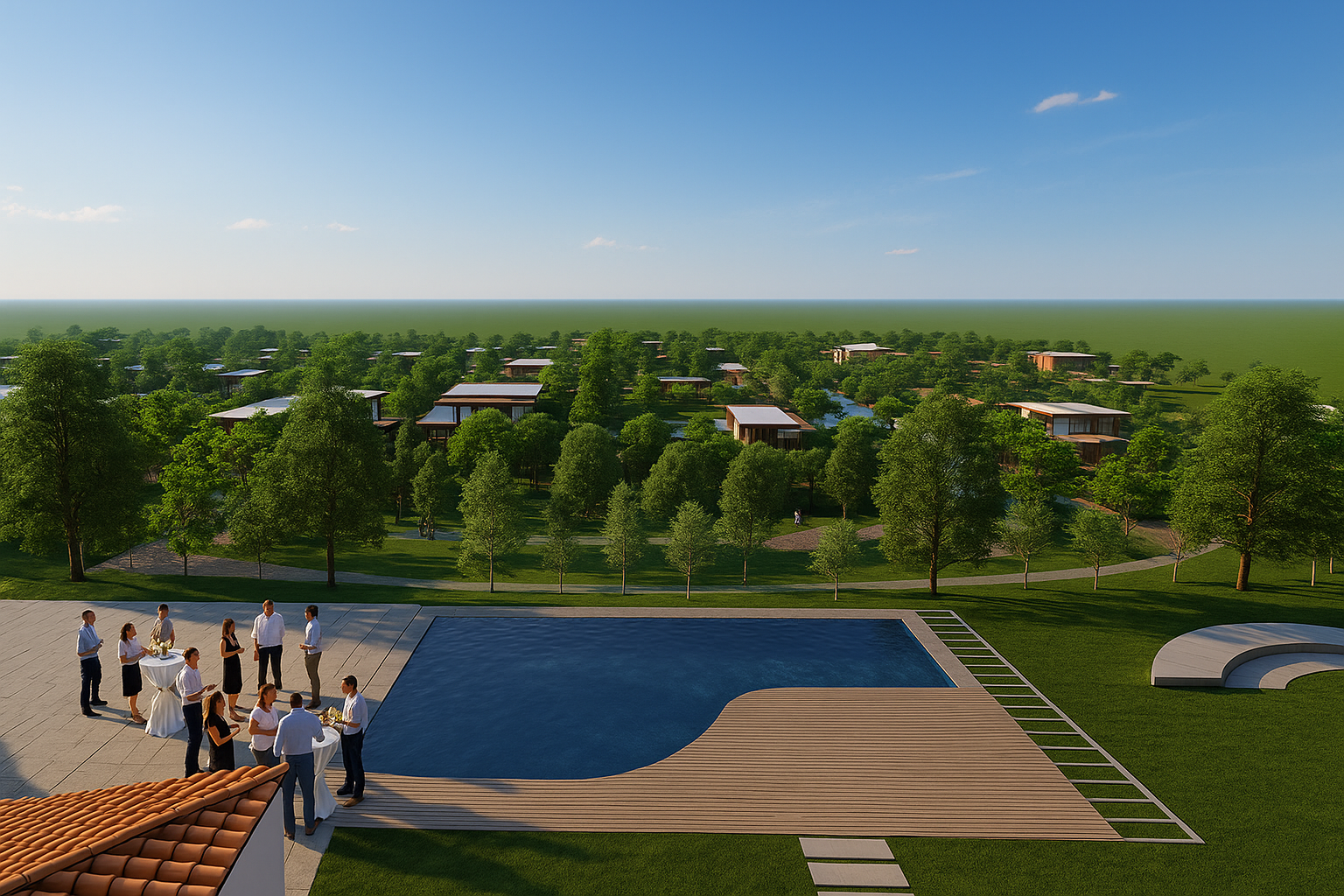 Farmora Swimming Pool - Infinity Pool Amenity