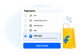 Select Gift Card as your payment option at checkout