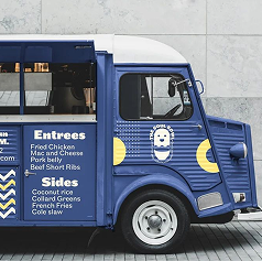 Food truck wrap design