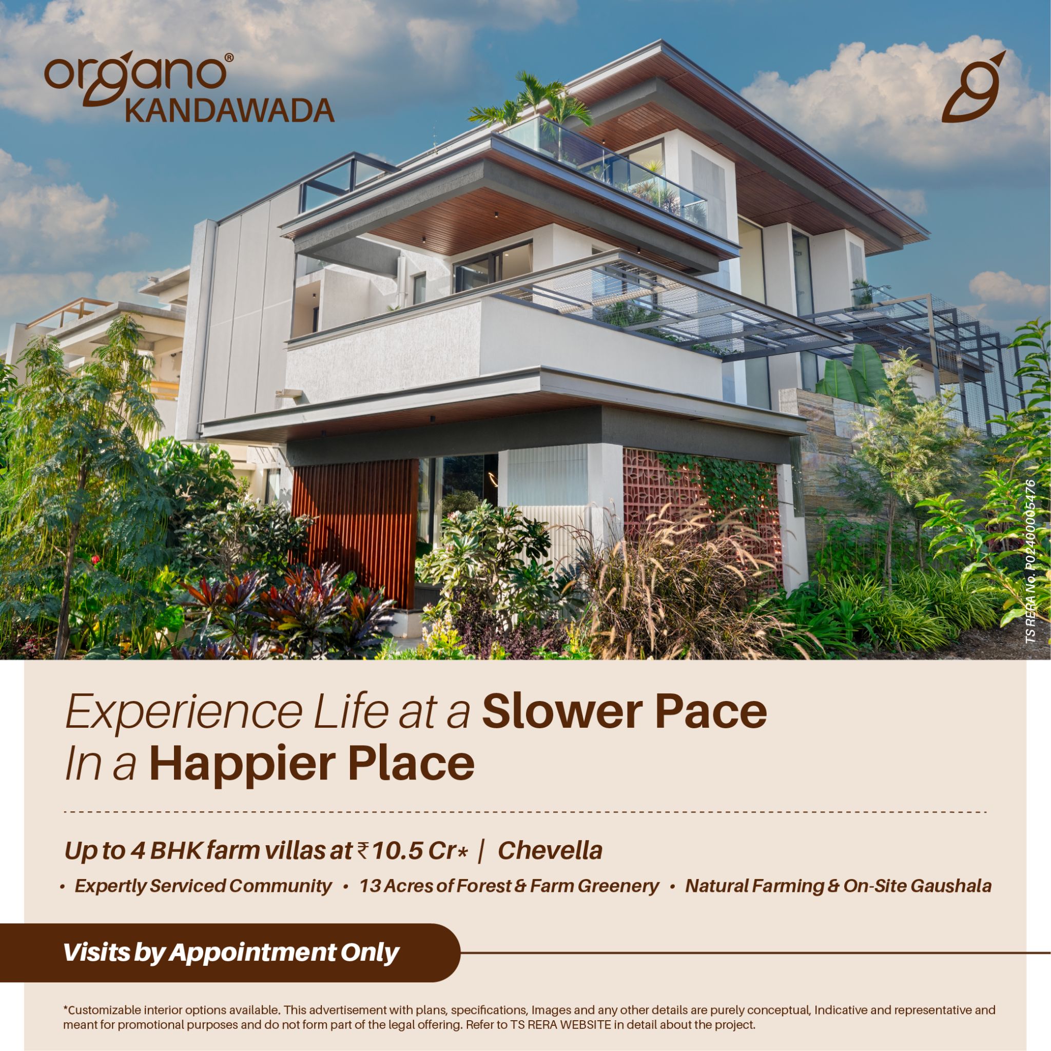 Organo Kandawada — farm villas campaign