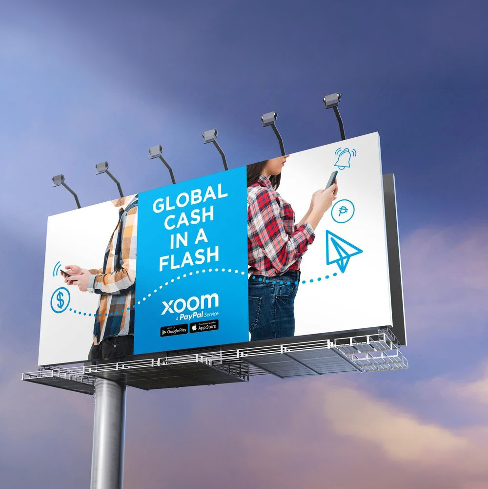 Xoom by PayPal — outdoor billboard creative